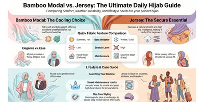 Bamboo Modal vs Jersey Hijab: Daily Wear Comfort Guide