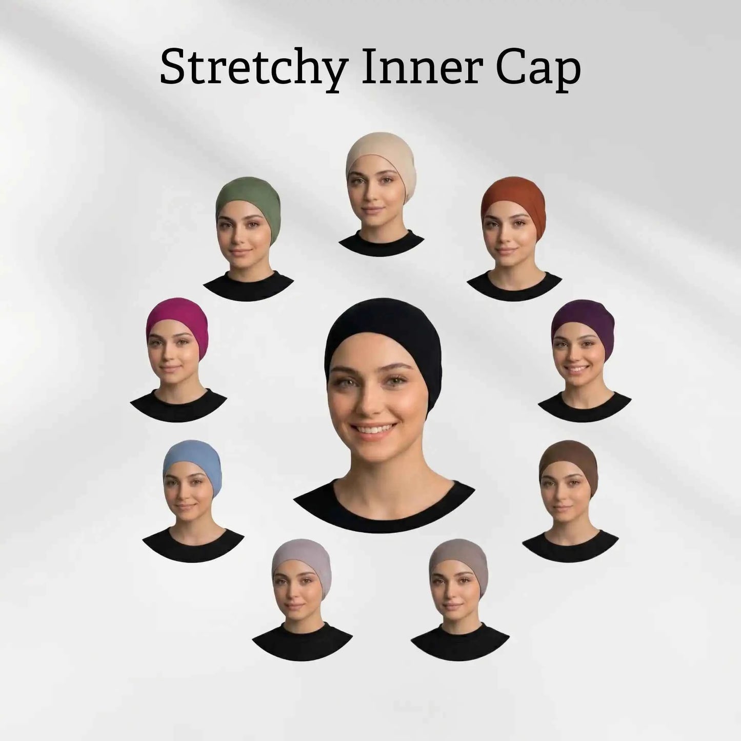 No-Slip Comfort Stretchy Inner Cap for Hijab USA at Wazi Empire