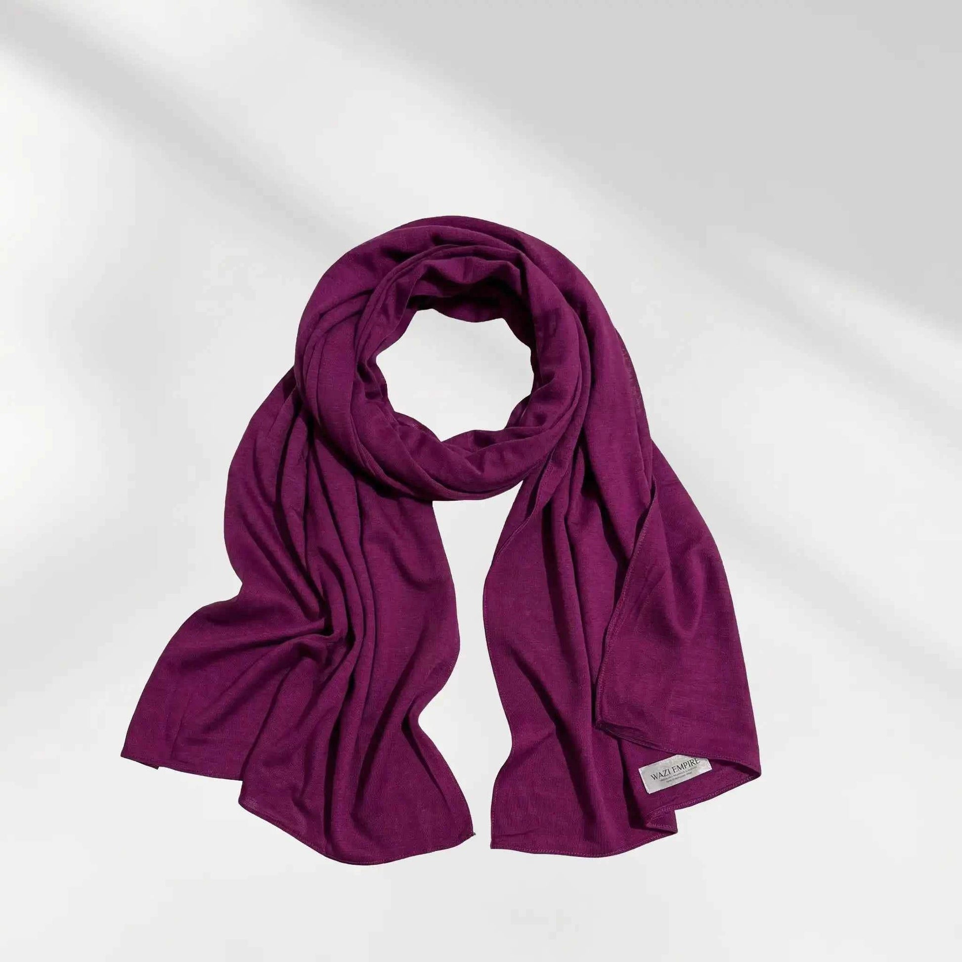 Burgundy Hijab from Wazi Empire