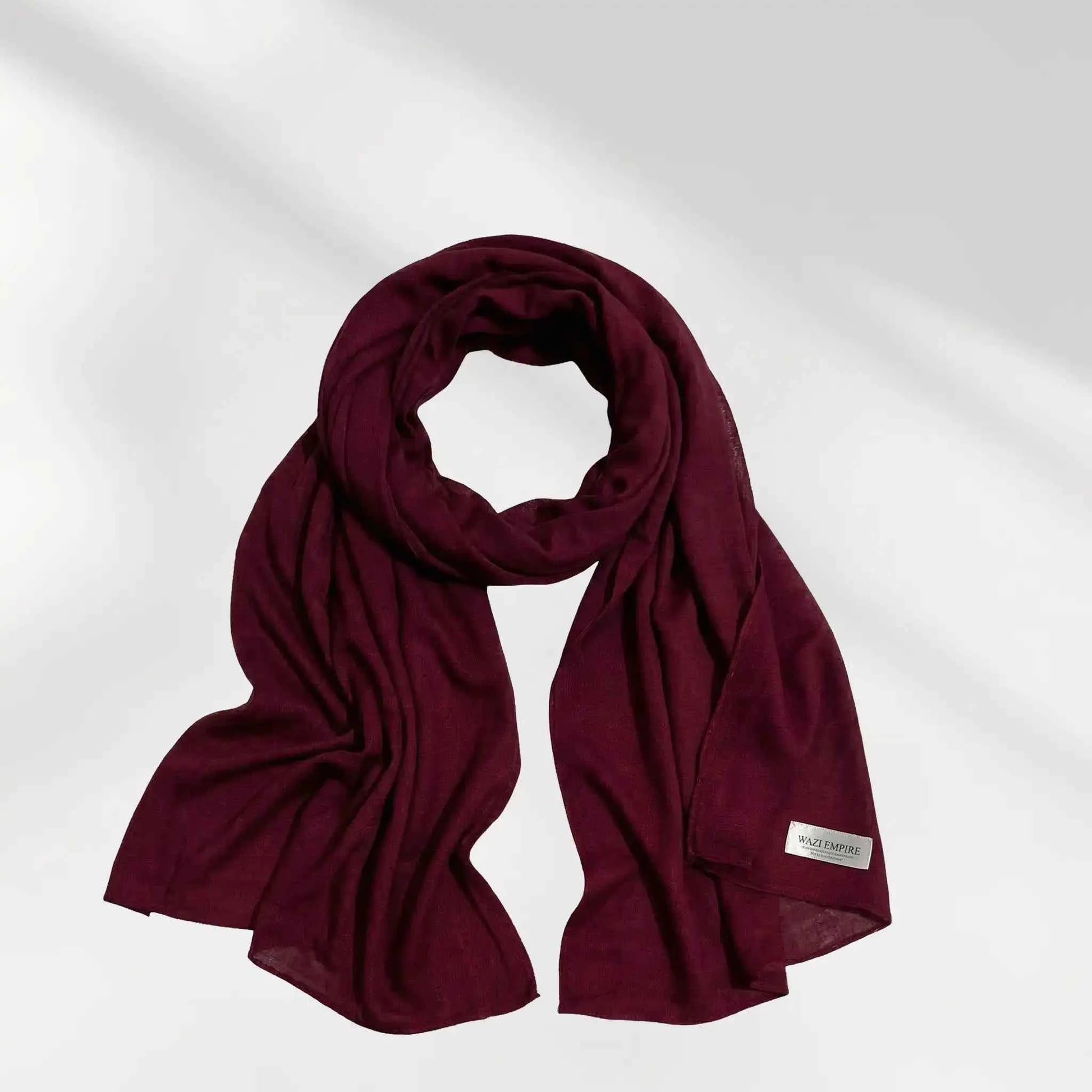Maroon Modal Hijab from Wazi Empire