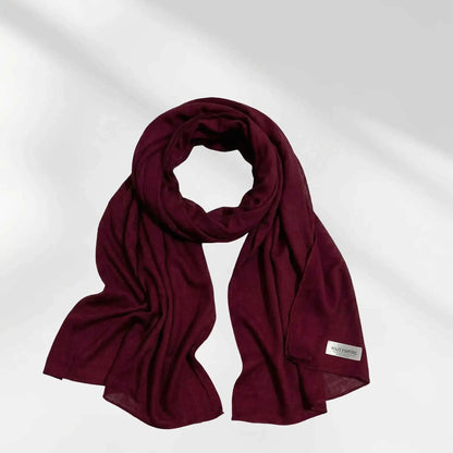 Maroon Modal Hijab from Wazi Empire