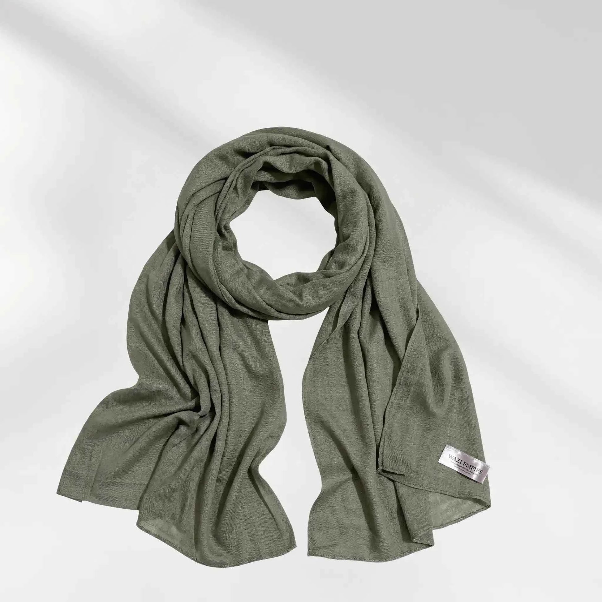 Muted Green Modal Hijab from Wazi Empire