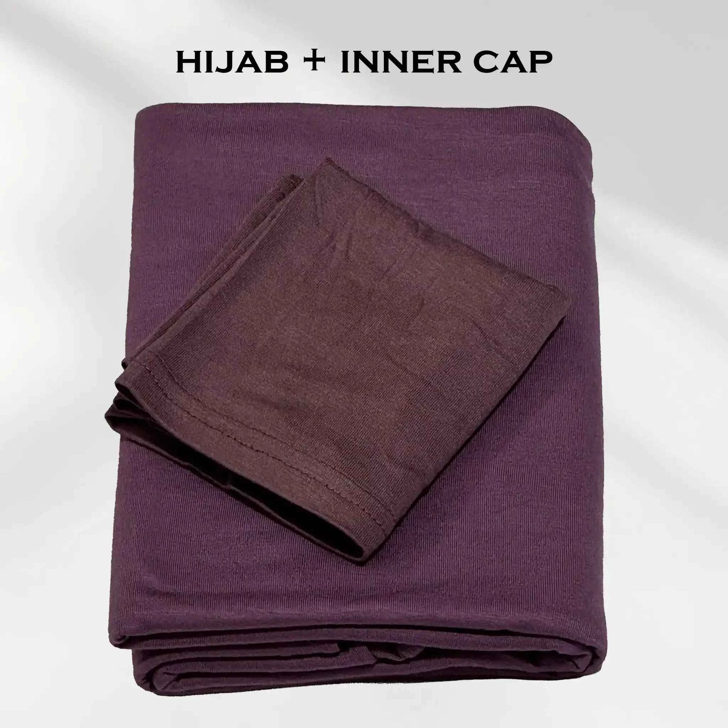 Stretchy Deep Lavender Jersey Hijab with Inner Cap by Wazi Empire