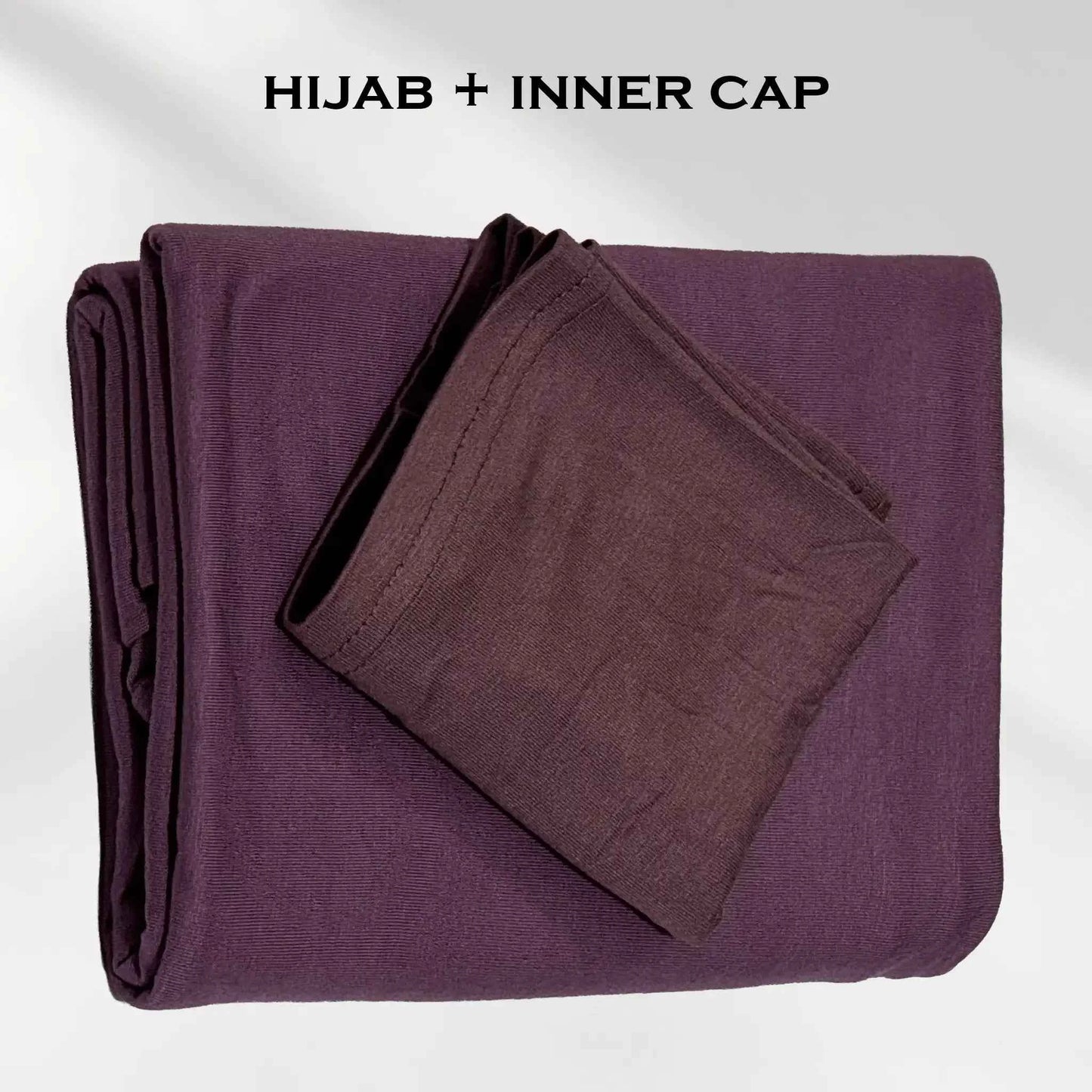 Stretchy Deep Lavender Jersey Hijab with Inner Cap from Wazi Empire