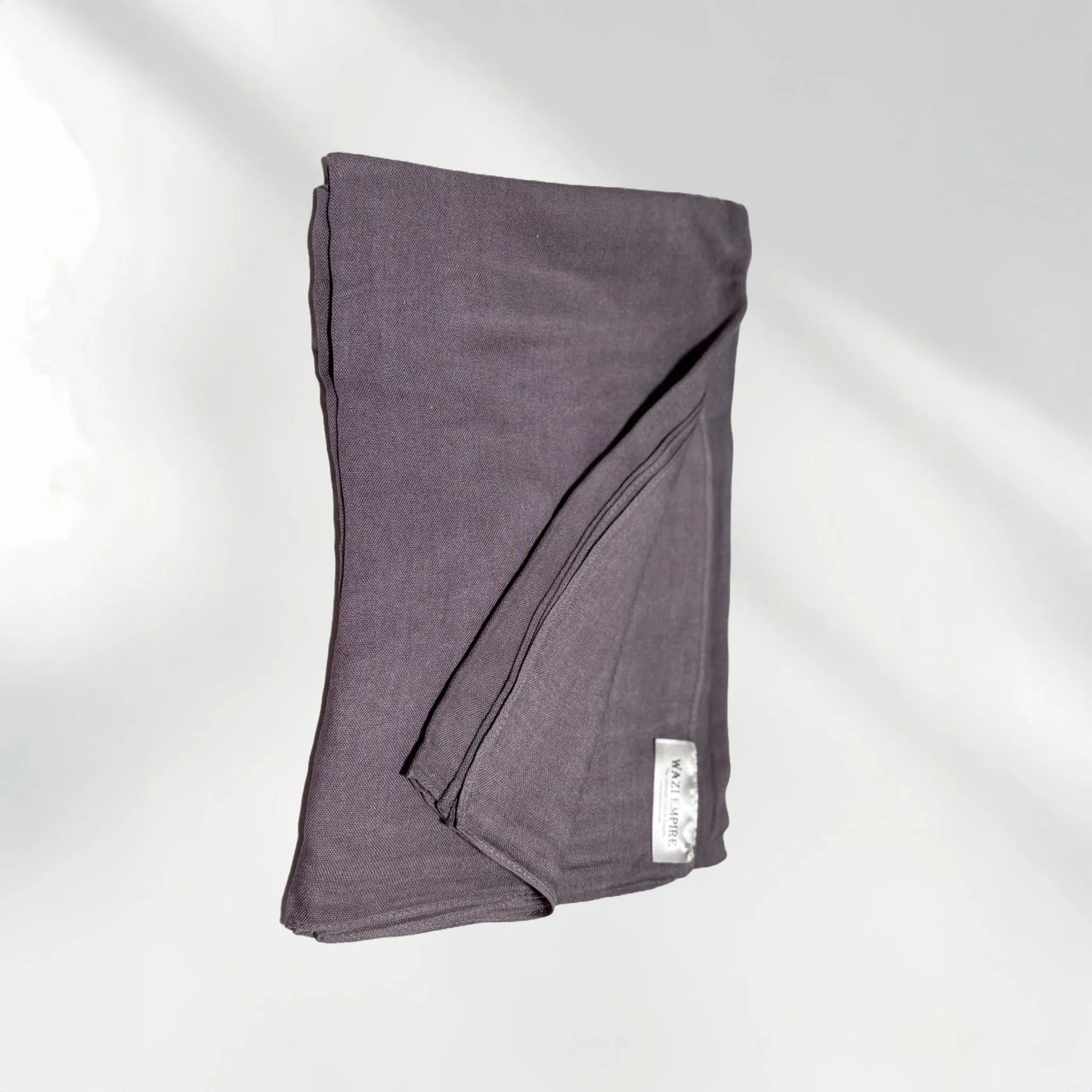 Gray Color Bamboo Modal Hijab and Inner Cap: Your Natural and Comfortable Choice | Wazi Empire