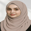 Wazi Empire Bamboo Beige Color Inner cap and  Hijab with model