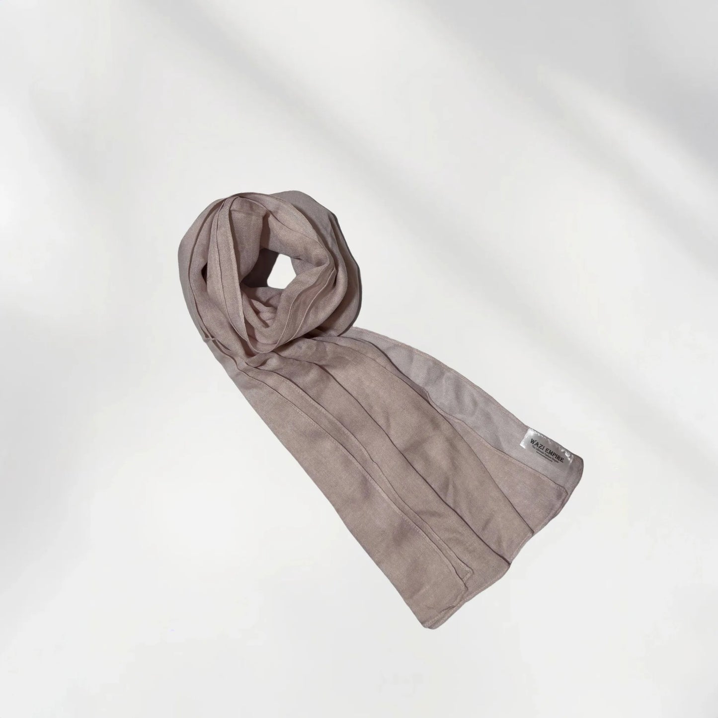 Wazi Empire Beige Color Bamboo Modal Coil Mode Hijab