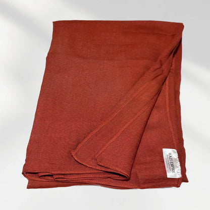 Wazi Empire Brick Color Bamboo Modal Single Hijab with Logo