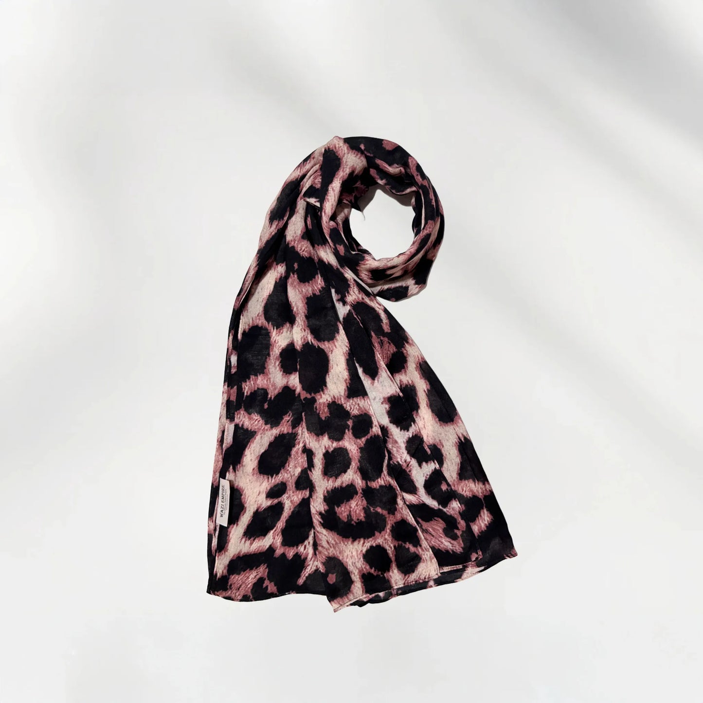 Wazi Empire Leopard Vela Printed Hijab in Coil Mode