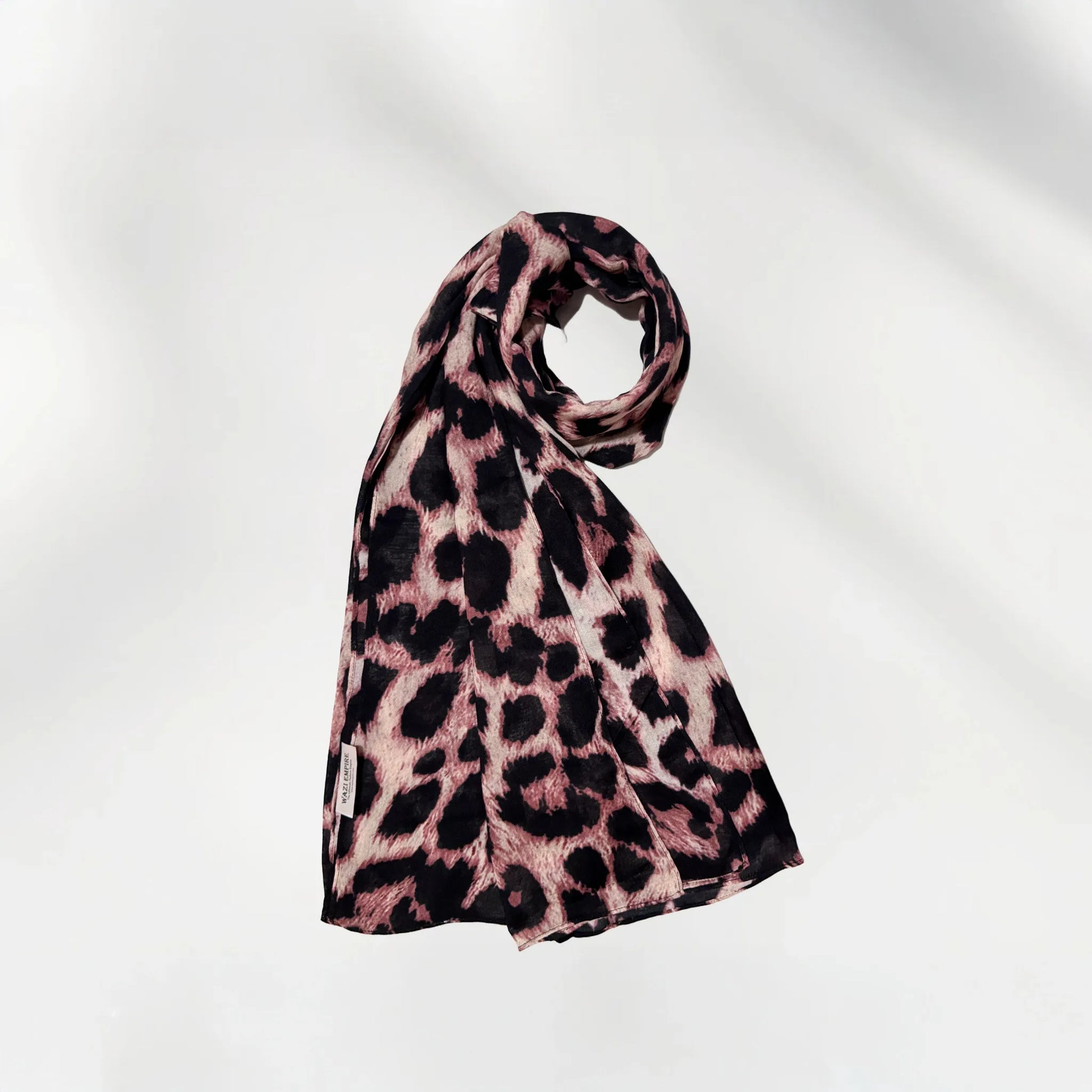 Wazi Empire Leopard Vela Printed Hijab in Coil Mode