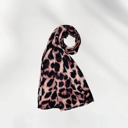 Wazi Empire Leopard Vela Printed Hijab in Coil Mode