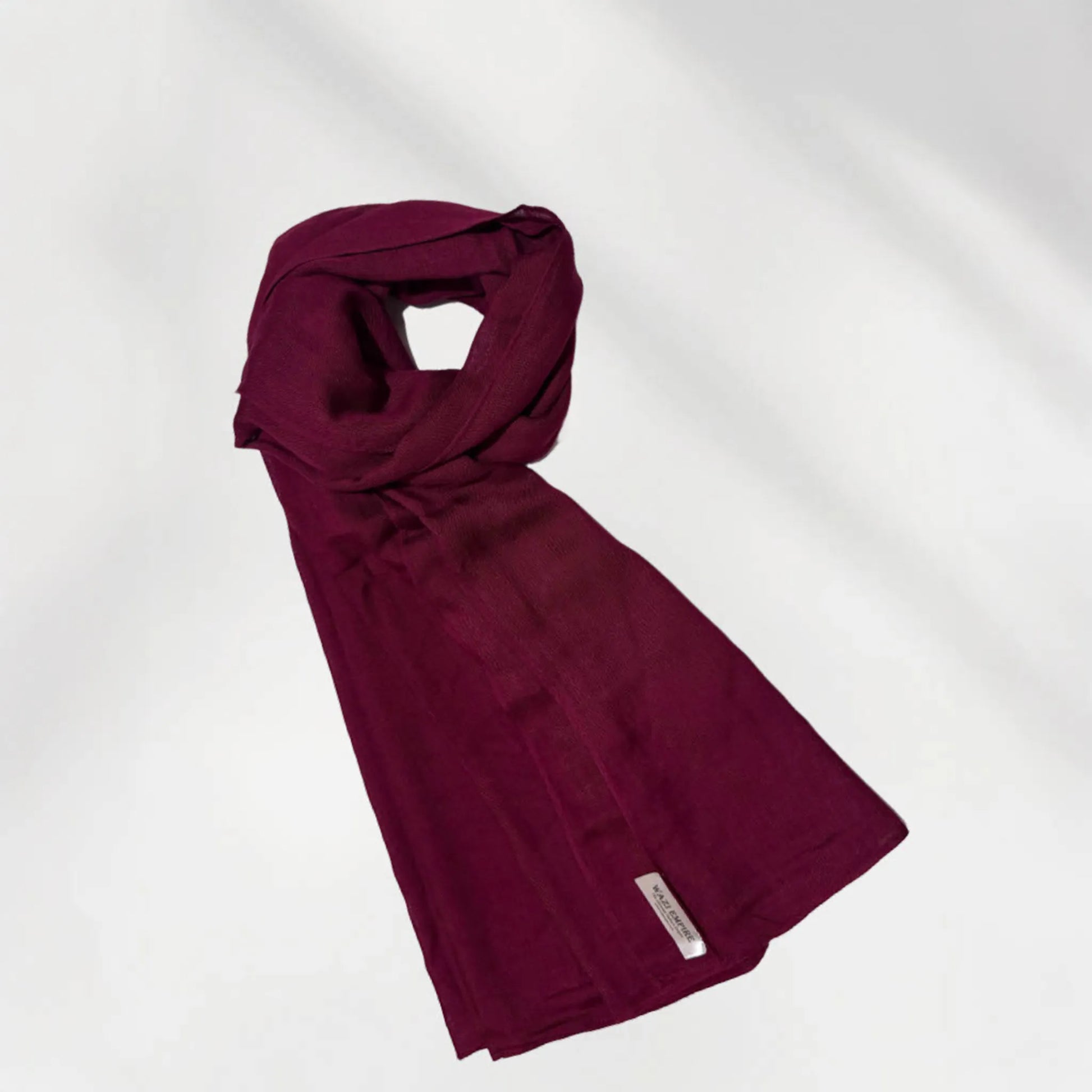 Wazi Empire Maroon Color Bamboo Modal Hijan in Coil Mode
