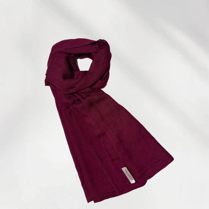 Wazi Empire Maroon Color Bamboo Modal Hijan in Coil Mode