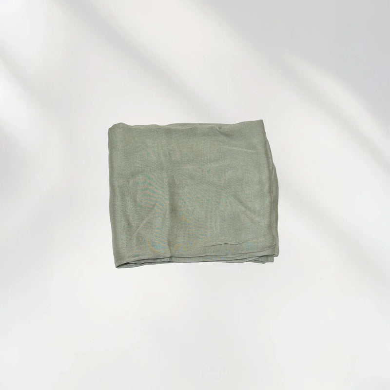 Wazi Empire Muted Green Color Bamboo Modal Hijab