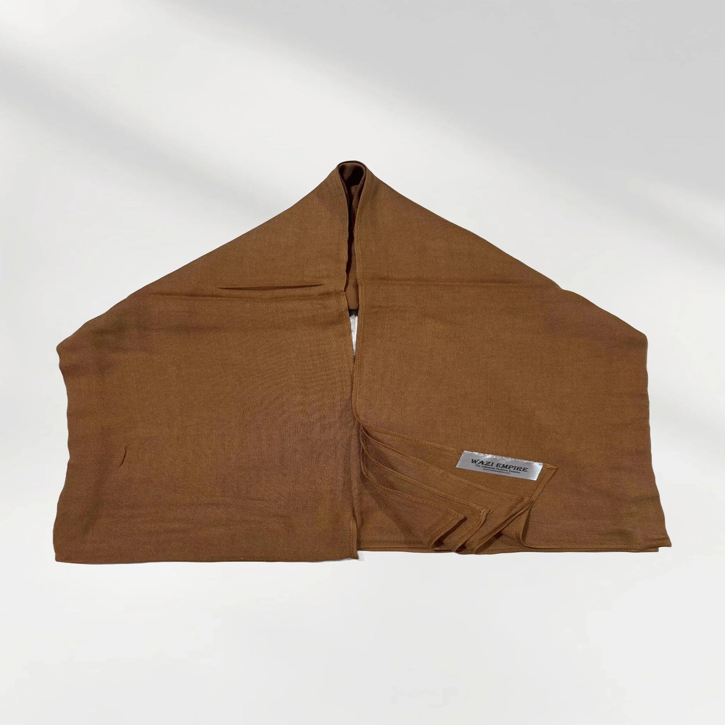 Wazi Empire Single Golden Color Bamboo Modal Hijab with Logo