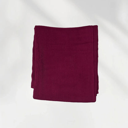 Wazi Empire Single Maroon Color Bamboo Modal Hijab