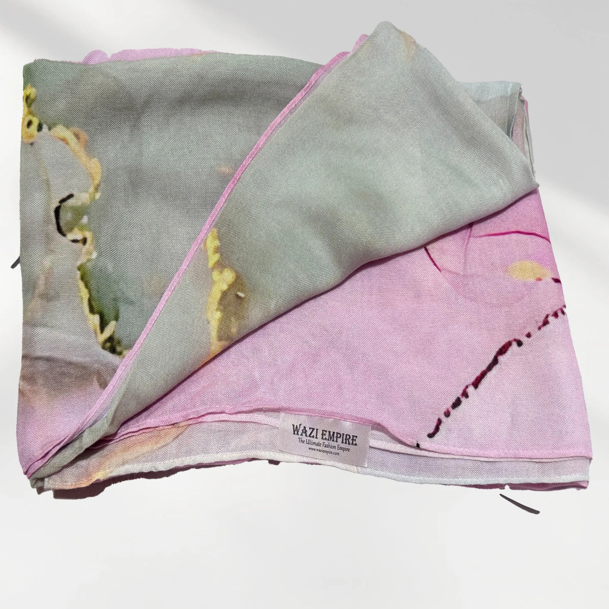 Wazi Empire Water Color Vela Printed Hijab with Logo