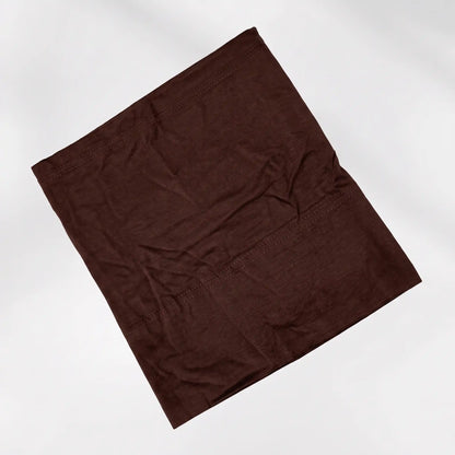 Brown stretchy jersey hijab cap included free with the set