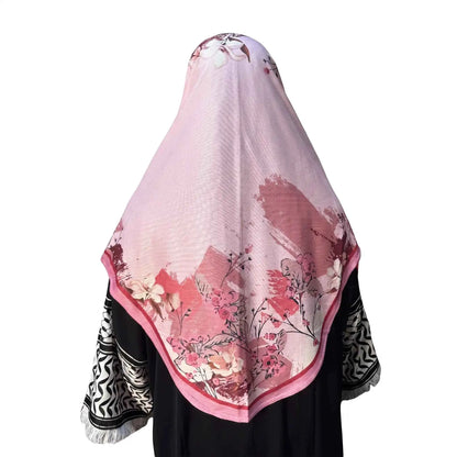 Floral Dream Instant Hijab - Blush Pink