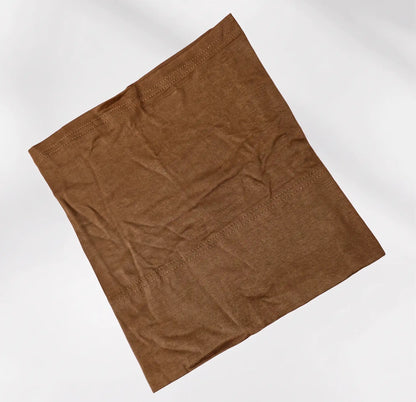 Brown stretchy jersey hijab cap included free with the set